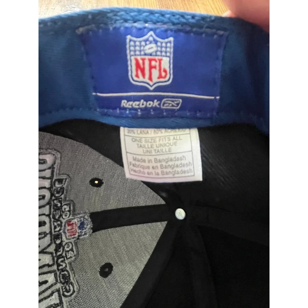 Reebok Seattle Seahawks 2005 NFC Champions Hat Super Bowl XL Road to Forty Black